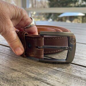 Crossbreed Conceal Carry  Brown Leather Belt with Gunmetal Buckle Mens